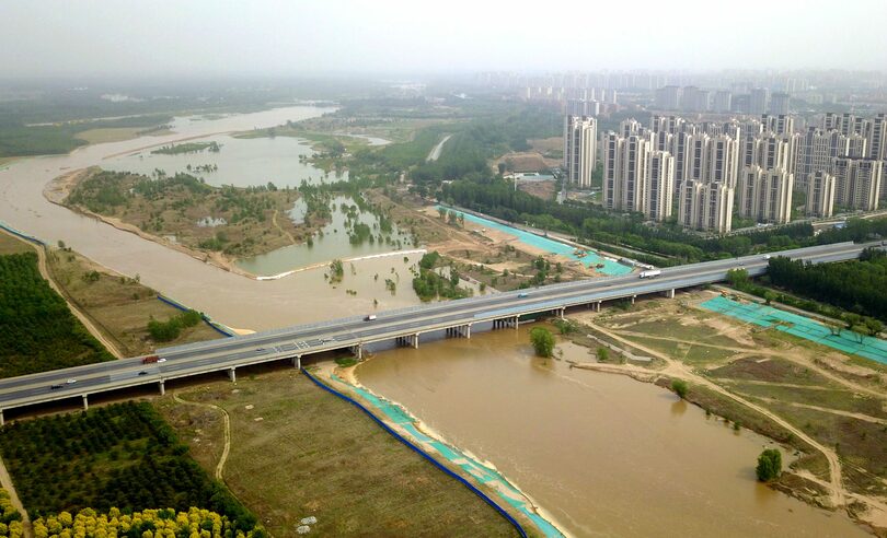 永定河の河北省廊坊区間が25年ぶりに通水 中国
