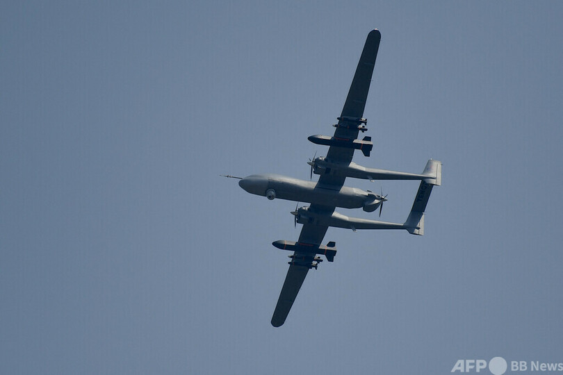 中国の偵察・攻撃型ドローン、台湾を周回