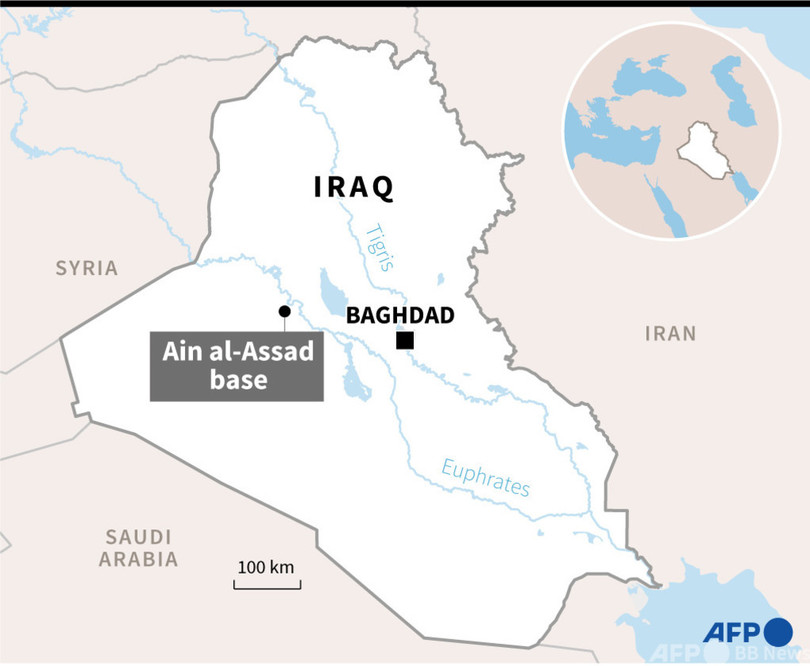 イラクの米軍駐留基地にロケット弾10発 民間人1人死亡 治安筋 写真1枚 国際ニュース Afpbb News