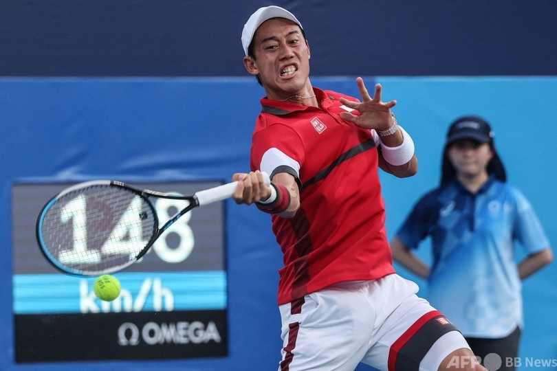 錦織が第5シードのルブレフ撃破 東京五輪初戦快勝