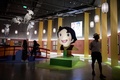 スイス・チューリヒの国立博物館で開かれている「アルプスの少女ハイジ」の展覧会の様子（2019年8月31日撮影）。(c)FABRICE COFFRINI / AFP