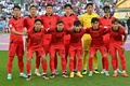サッカーW杯カタール大会、グループH、韓国対ガーナ。試合前の写真撮影に臨む韓国の選手（2022年11月28日撮影）。(c)JUNG Yeon-je / AFP