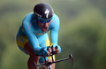 2012年UCIロード世界選手権大会（2012 UCI Road World Championships）は19日、男子エリート個人タイムトライアル（ヘールレンからファルケンブルフ、45.7キロメートル）が行われ、ドイツのトニー・マルティン（Tony Martin）が58分38秒で連覇を果たした。

レースに臨むカザフスタンのディミトリ・グルージェフ（Dmitriy Gruzdev、2012年9月19日撮影）。(c)AFP/FRANCK FIFE