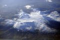 アイスランド上空から撮影された氷河（2008年10月8日撮影）。(c)AFP/OLIVIER MORIN