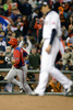 第3回ワールド・ベースボール・クラシック（2013 World Baseball Classic、WBC）は17日、米カリフォルニア（California）州サンフランシスコ（San Francisco）で準決勝が行われ、日本は1-3でプエルトリコに敗れた。

7回に2点本塁打を放ち、ベースを回るプエルトリコのアレックス・リオス（Alex Rios、2013年3月17日撮影）。(c)AFP/Getty Images/Thearon W. Henderson