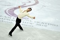 フィギュアスケート欧州選手権、男子シングル・フリースケーティング（FS）。演技に臨むハビエル・フェルナンデス（2019年1月26日撮影）。(c)Sergei GAPON / AFP