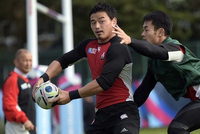 日本代表、南アフリカとのラグビーW杯初戦を控えトレーニング