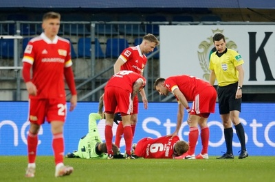 ウニオン・ベルリン2選手が頭部負傷、大事には至らず