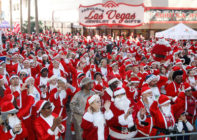 サンタだらけのマラソン大会