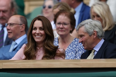 キャサリン妃、トム・クルーズさんら観戦 ウィンブルドン男子決勝
