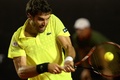 テニス、リオ・オープン（Rio Open presented by Claro hdtv 2014）男子シングルス準決勝。リターンを打つパブロ・アンドゥハル（Pablo Andujar、2014年2月22日撮影）。(c)AFP/YASUYOSHI CHIBA