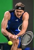 男子テニス、上海オープン、シングルス2回戦。リターンを打つアレクサンダー・ズベレフ（2024年10月5日撮影）。(c)Hector RETAMAL/ AFP
