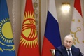 ベラルーシ・ミンスクで開催された集団安全保障条約機構（CSTO）首脳会議に出席するロシアのウラジーミル・プーチン大統領（2023年11月23日撮影）。(c)Valery SHARIFULIN / POOL / AFP