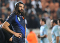 試合後に落胆した表情を見せるフランスのセバスチャン・シャバル（%%Sebastien Chabal%%）。(c)AFP/MARTIN BUREAU