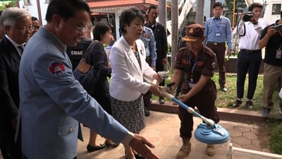 動画：日本、ウクライナで地雷除去支援へ カンボジアと協力