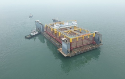 中国広東省最大の養殖プラットフォーム「恒燚1号」が設置完了