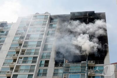 韓国・マンション火災で2人死亡…被災住民に宿泊費など支援