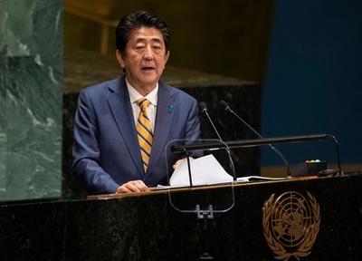 安倍首相、国連総会で一般討論演説