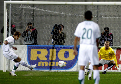 ＜サッカー 欧州選手権2008・予選＞スロベニア ベラルーシを降す