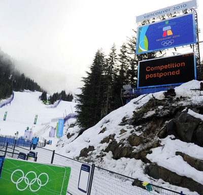アルペンスキー2種目が順延に、バンクーバー冬季五輪