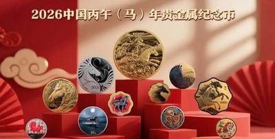 中国発行の2026年「丙午年」記念貨幣セットが登場