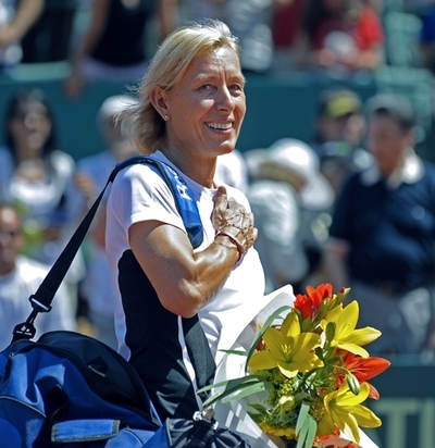 ナブラチロワさんが乳がん告白、女子テニス元スター選手