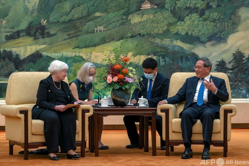 米財務長官「勝者総取り」の競争目指さず 訪中で首相と会談