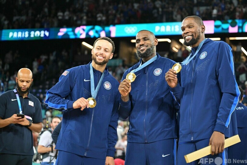 米国がバスケ男子5連覇 決勝でフランス下す パリ五輪