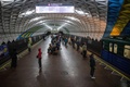 ウクライナ・ハルキウの地下鉄駅の様子（2022年5月24日撮影）。(c)Dimitar DILKOFF / AFP