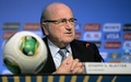 2014年サッカーW杯ブラジル大会（2014 World Cup）の組み合わせ抽選会を控え、記者会見に臨む国際サッカー連盟（FIFA）のジョセフ・ゼップ・ブラッター（Joseph Sepp Blatter）会長（2013年12月3日撮影）。(c)AFP/VANDERLEI ALMEIDA