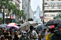 中国・香港で行われたデモ行進（2019年10月6日撮影）。(c)Anthony WALLACE / AFP