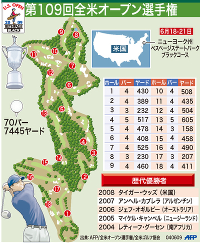 【図解】第109回全米オープンの開催地