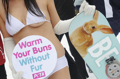毛皮使ったスキーウェアに反対、PETA