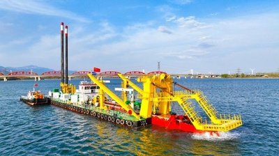 世界最大の全電気駆動式環境保全型分離可能カッターサクションしゅんせつ船「浚瀾」が稼働開始 中国