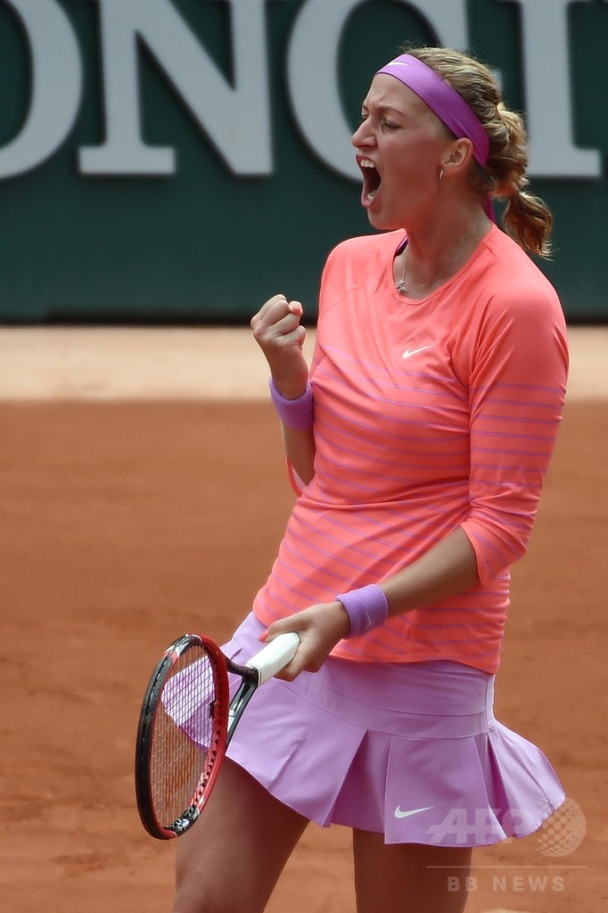 クビトバ、フルセットで初戦突破「難しかった」 全仏オープン