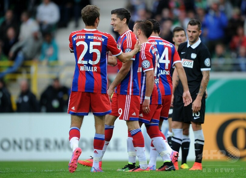 王者バイエルンが1回戦突破、ホッフェンハイムは9得点 ドイツ杯