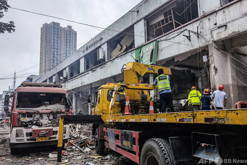 中国ガス爆発、死者25人に 国営メディア