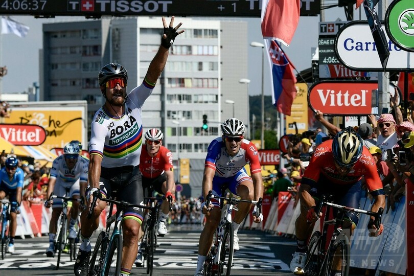 サガンがツール総合首位に、スプリント勝負制して第2S優勝