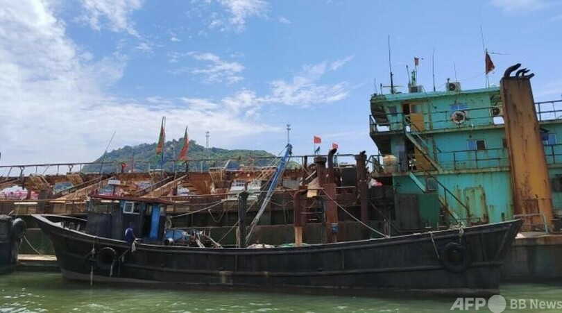 深夜に違法漁船を20分追跡、飛び乗って逮捕 中国・福建省