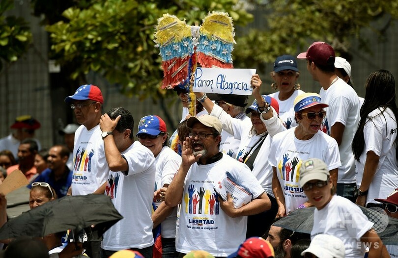 野党指導者グアイド氏、国軍に離反呼び掛け 南米ベネズエラ