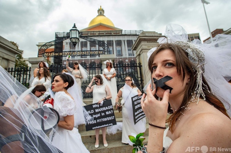 【今日の1枚】児童婚の廃止求めデモ、2000～18年に30万人 米国