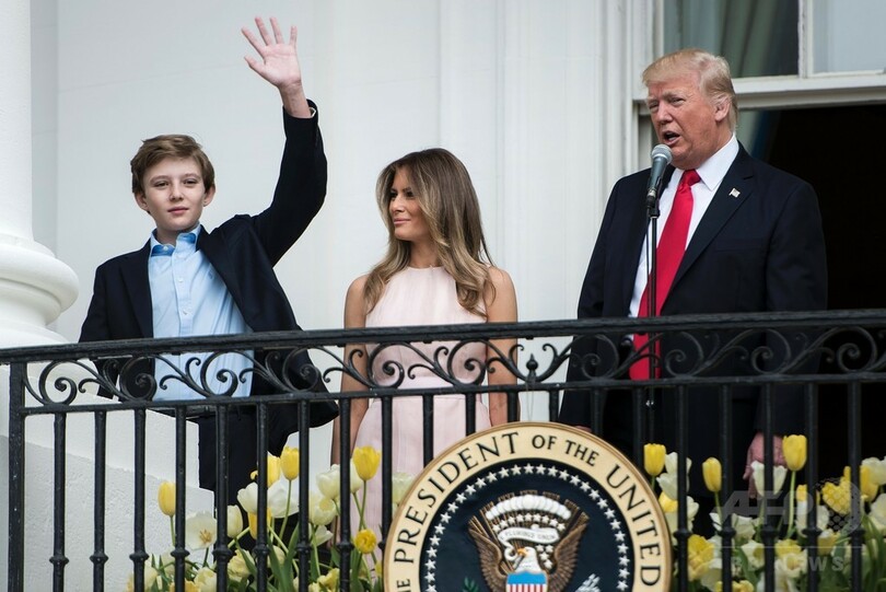 トランプ氏の妻子が今夏に首都へ引っ越し、息子は近郊の学校へ