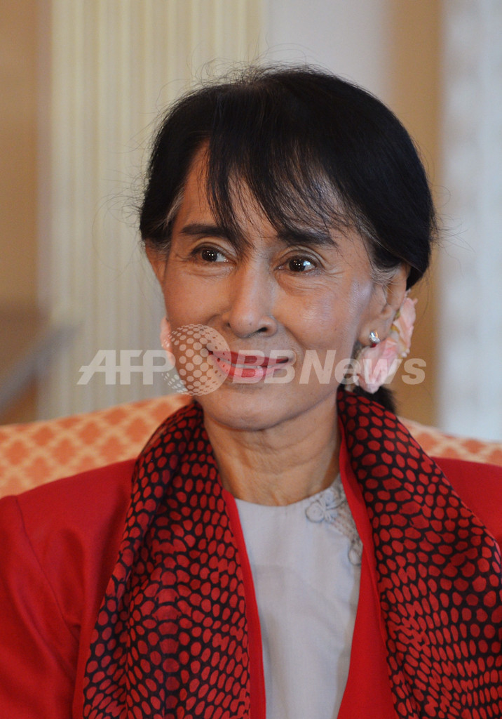 スー・チー氏、制裁解除を支持 米国で演説