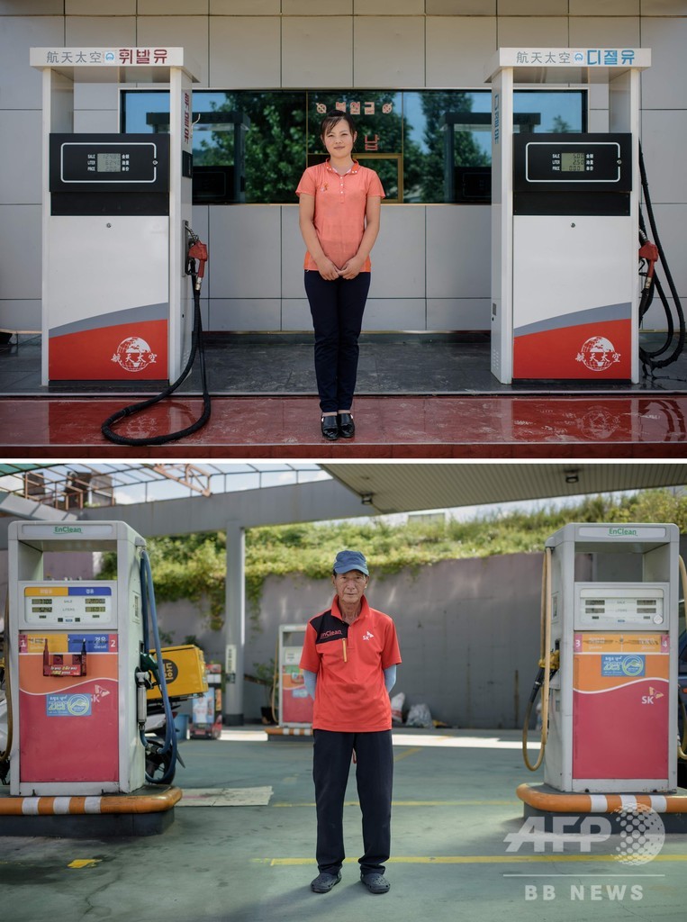 軍事境界線で隔てられた人生、並んだ写真が映し出す類似と相違