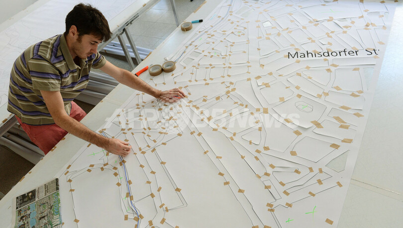 上を歩ける巨大地図、ベルリン市誕生775周年記念