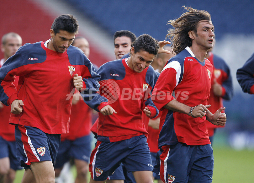 ＜サッカー UEFA杯＞セビージャ エスパニョールとの決勝を控え最終調整 - 英国