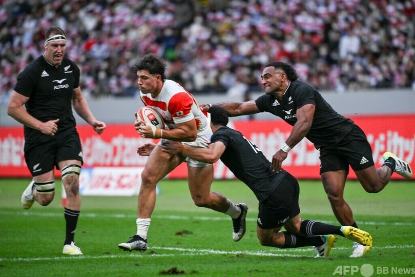 ラグビー日本、健闘もオールブラックスに惜敗 国立でテストマッチ