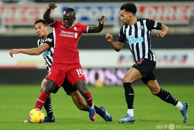 リバプールがニューカッスルとドロー、2位との勝ち点差開けず