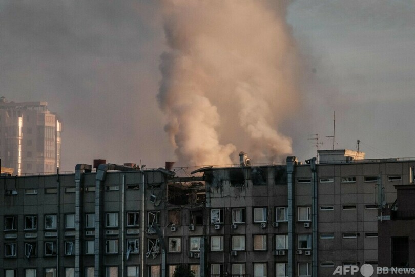 キーウで複数回の爆発音、「神風無人機」攻撃 ウクライナ大統領府