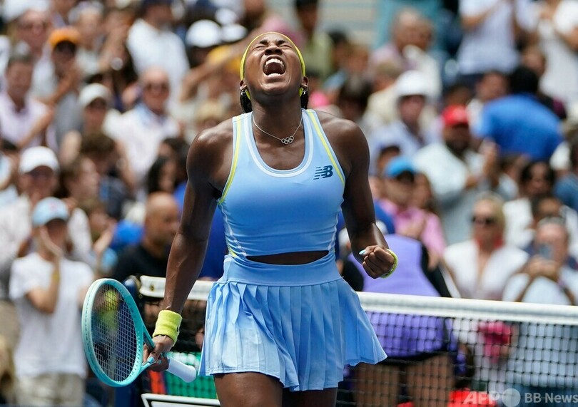 前回女王ガウフ、逆転勝利で連覇の望みつなぐ 全米OP